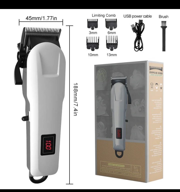 Professional Rechargeable Hair Clipper Kit