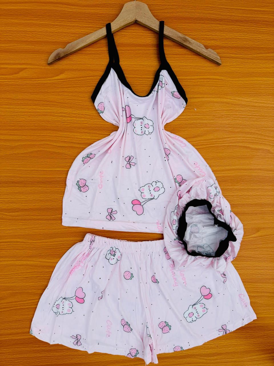 One Size Fits All Women’s 3- Piece Floral Nightwear 