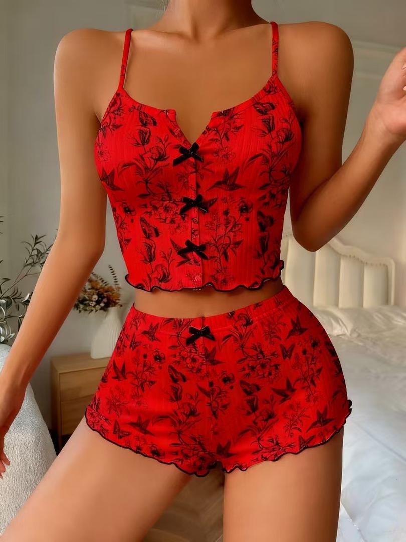 Stunning Floral Pajama Set